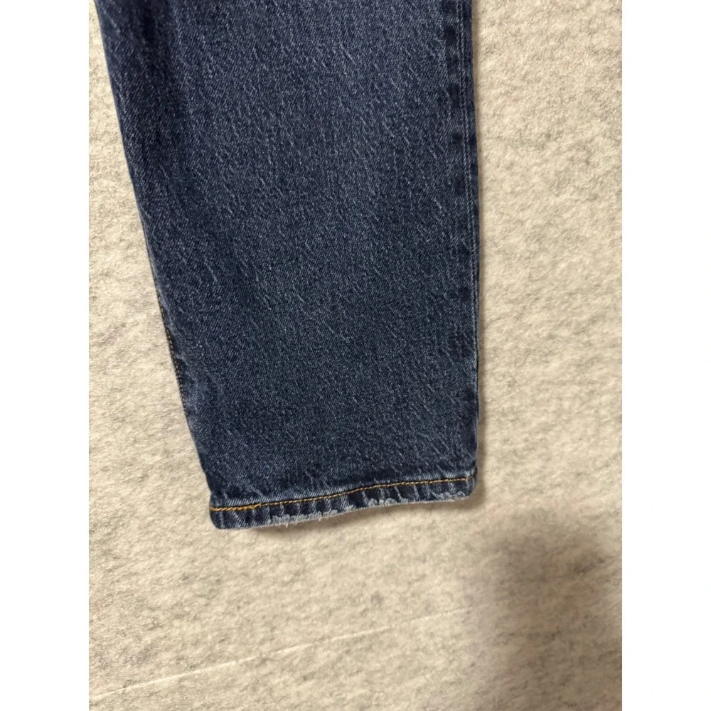 Levi's 501 Women's 31x26 Distressed Straight Leg Denim Dark Wash Ankle